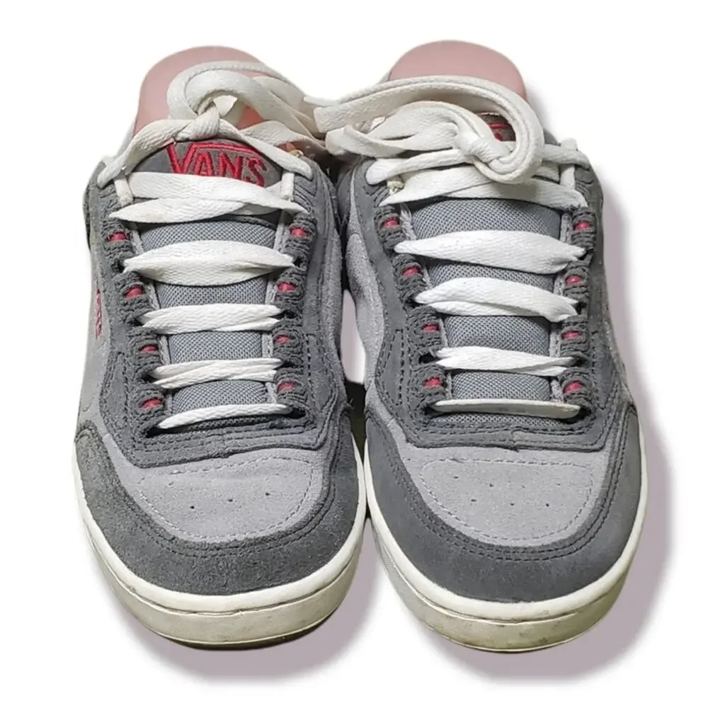 Vans Grey Suede Skater Fashion Street Wear Sneakers Shoes